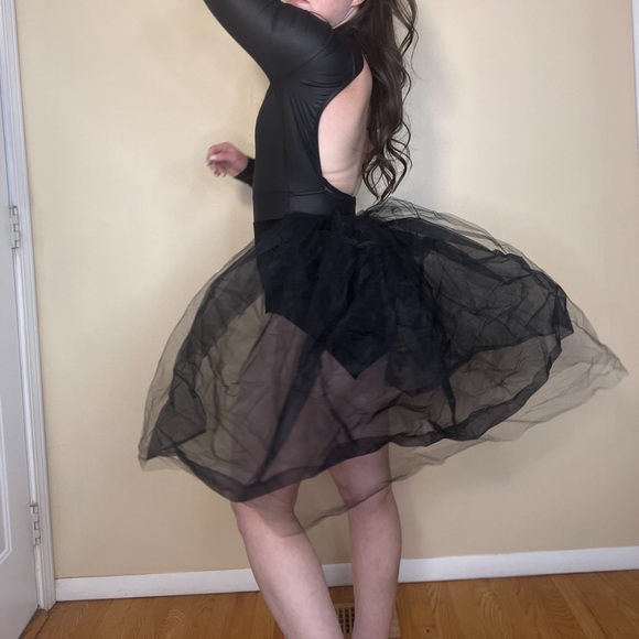 Weissman Elite Back Bustle Pleather Dance Leotard Tutu Costume Size Adult Small - Picture 7 of 12